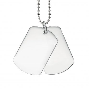 Beginnings Gents Double Dog Tag Pendants