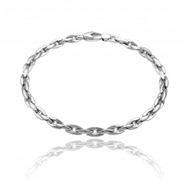 Chimento 18ct White Gold Accenti Smooth Linked Bracelet