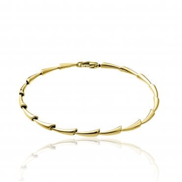 Chimento 18ct Yellow Gold Bamboo Liberty Bracelet
