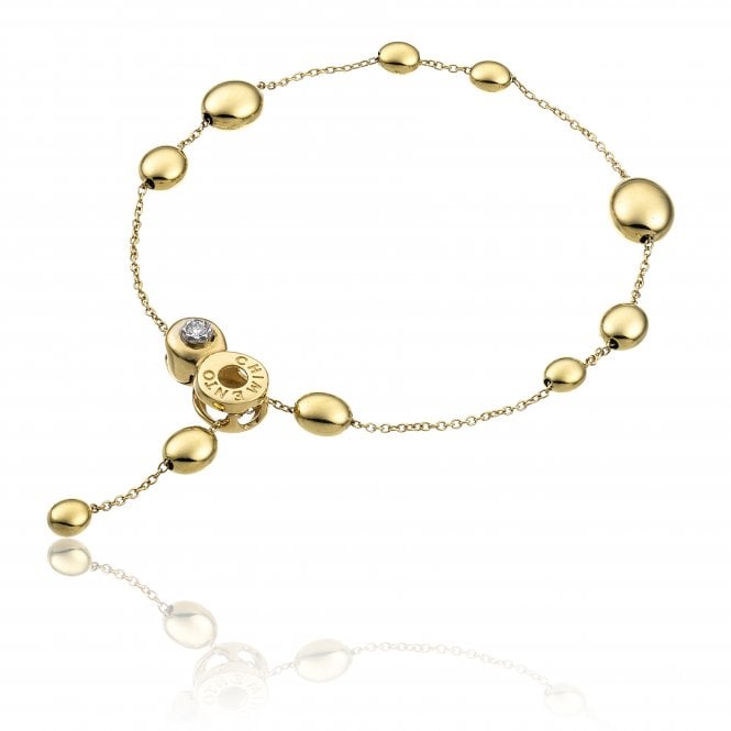 Chimento Armillas Acqua Single Strand 18ct Yellow Gold Bracelet