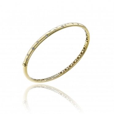 Chimento Brio 18ct Yellow Gold Diamond Set Bangle