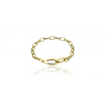 Chimento Link Sensi Diamond Clasp Bracelet