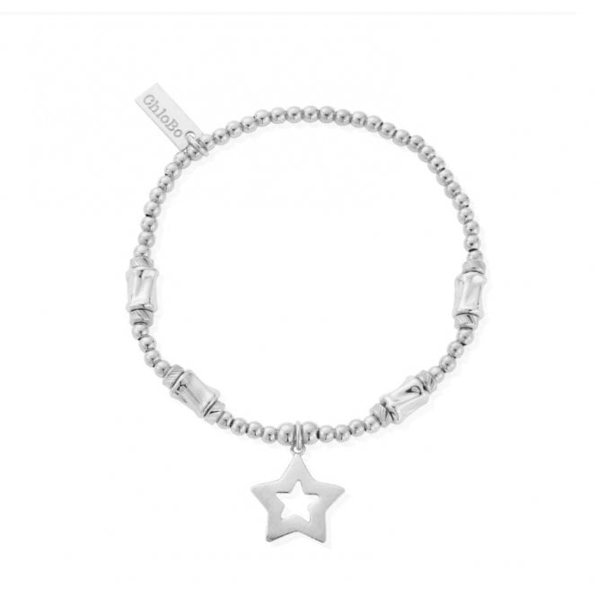 ChloBo Cute Charm Chunky Twist Open Star Bracelet
