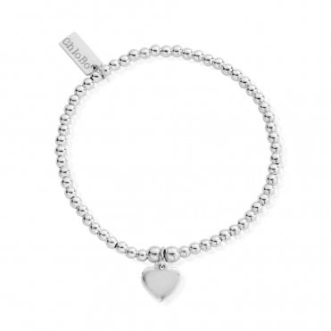 Chlobo Cute Charm Heart Silver Bracelet
