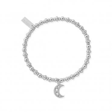 ChloBo Didi Sparkle Starry Moon Silver Bracelet