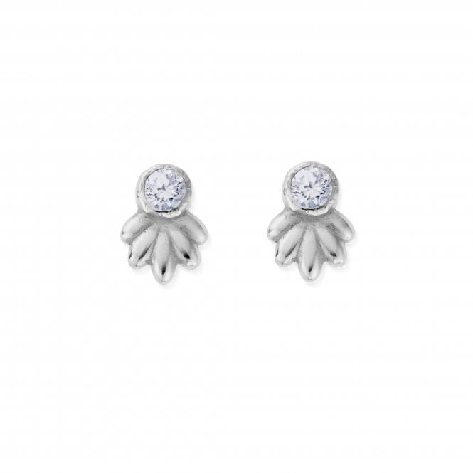 ChloBo Glistening Flower Bud Stud Earrings