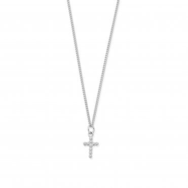 ChloBo Men's Curb Chain Cross Necklace SNCC13336M