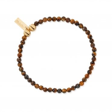 ChloBo Men's Gold Tiger's Eye Bracelet GBTESBM