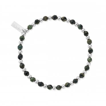ChloBo Men's Kambaba Jasper Ball Bracelet SBKJBM