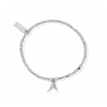 Mini Cube Double Feather Bracelet