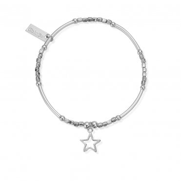 ChloBo Mini Noodle Cube Open StarSilver Bracelet