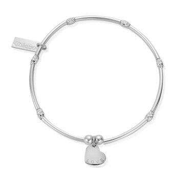 ChloBo Mini Noodle Sparkle Love Disc Bracelet