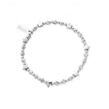 ChloBo Multi Inset Silver Star Bracelet