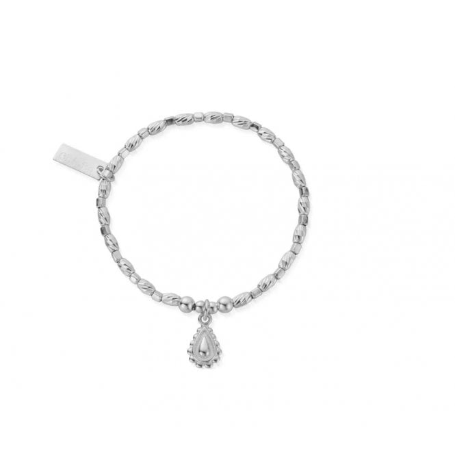 ChloBo Soul Glow Raindrop Silver Bracelet