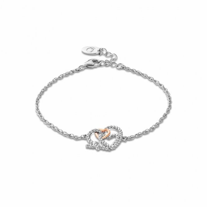 Clogau Bound Forever Heart Silver Bracelet