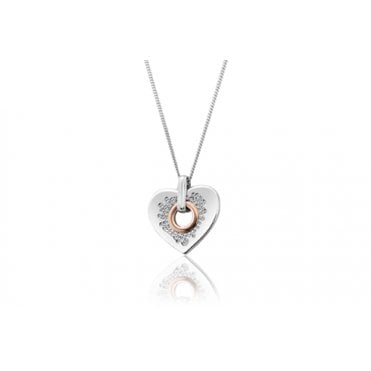 Cariad Sparkle Heart Pendant
