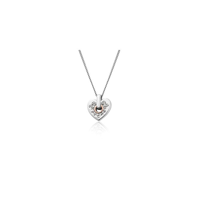 Clogau Cariad Sparkle Small Heart Pendant