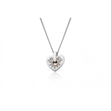 Cariad Sparkle Small Heart Pendant