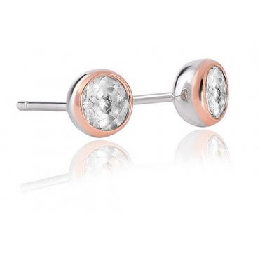 Clogau Celebration White Topaz Stud Earrings