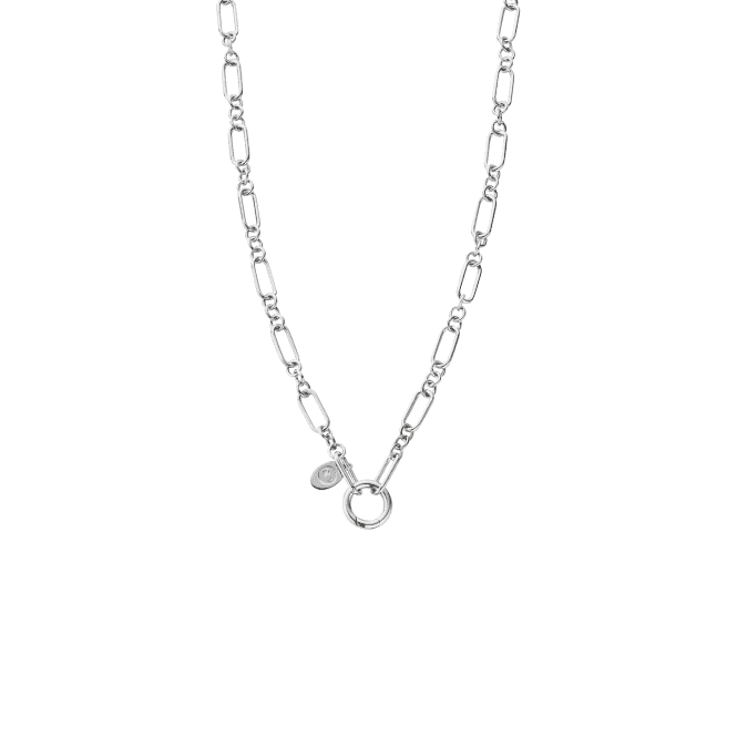 Clogau Insignia Charm Figaro Style Necklace