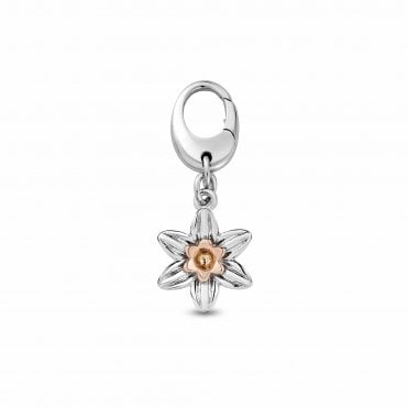 Clogau Silver Daffodil Charm