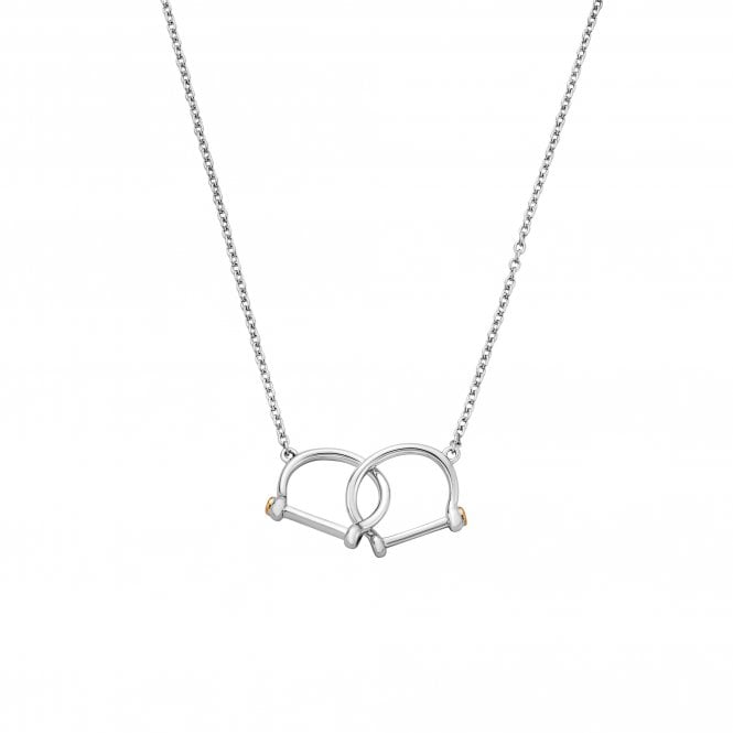 Clogau Silver Stirrup Necklace