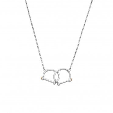 Clogau Silver Stirrup Necklace