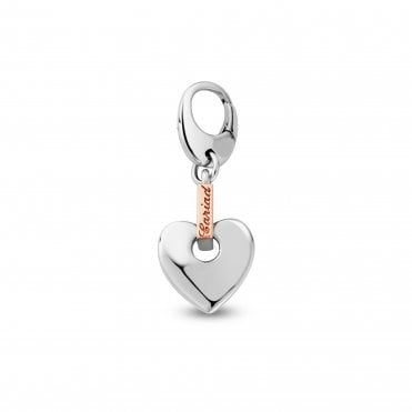 Tree of Life Silver Heart Cariad Charm