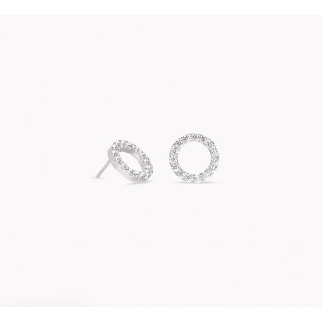 Coeur De Lion Circular CZ Stud Earrings