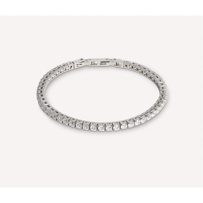 Coeur De Lion Stainless Steel CZ Tennis Bracelet