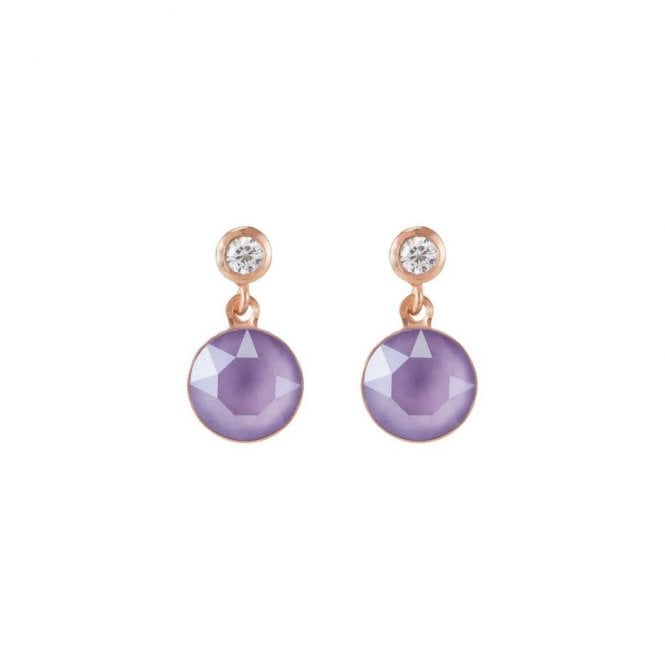 Coeur De Lion Swarovski Pastel Lilac Drop Earrings