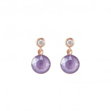 Swarovski Pastel Lilac Drop Earrings