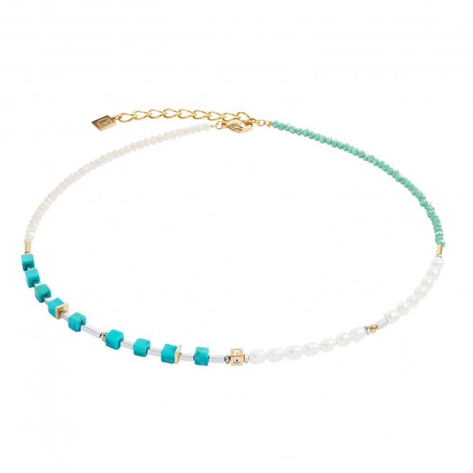 Coeur De Lion Turquoise Pearl Fusion Necklace
