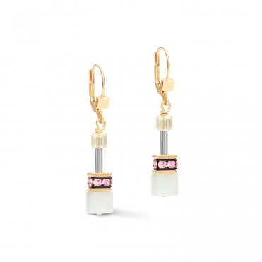 Couer De Lion Amazonite & Swarovski Crystal Drop Earrings