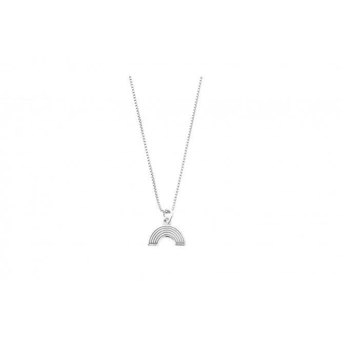 ChloBo Delicate Box Chain Rainbow Necklace