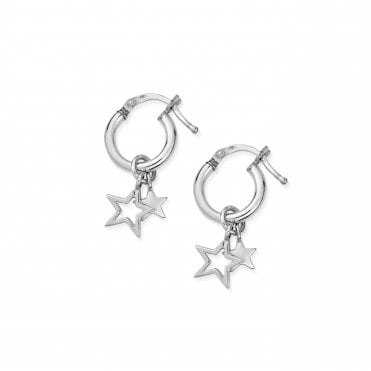 Double Star Small Hoops