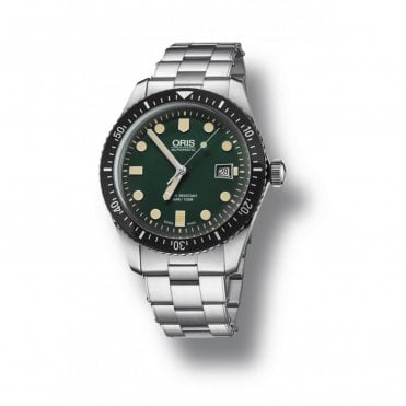 Gents Oris Divers Sixty Five Green 01 733 7720 4057-07 8 21 1