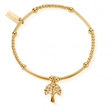 Gold Cute Mini Heart Tree Of Life Bracelet