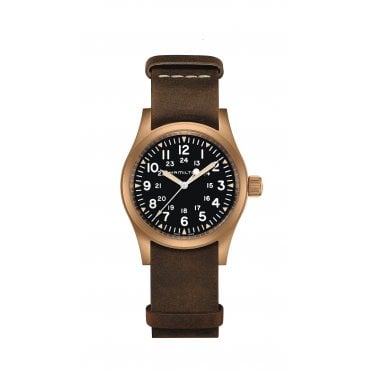 Hamilton Khaki Field Mechanical Bronze Strap Watch H69459530