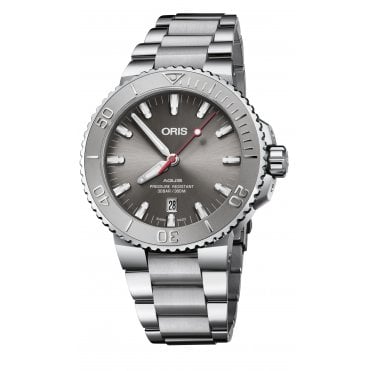 Oris Aquis Grey Dial SS 01 733 7730 4153-07 8 24 05PEB
