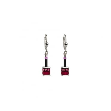 Pink Swaorvski Crystal Drop Earrings