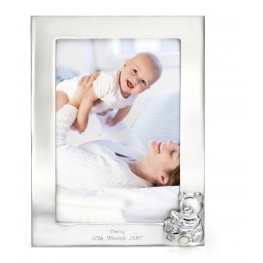Silver Plated TeddyBear Photo Frame
